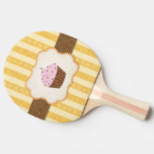 Cupcake Achtergrond Tafeltennisbatje (Zijkant)