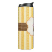 Cupcake Achtergrond Thermosbeker (Gedraaid links)