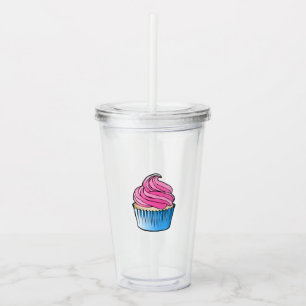 Cupcake - Acryl tumbler Drinkbeker