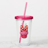 Cupcake Acrylic Tumbler Acryl Drinkbeker (Achterkant)