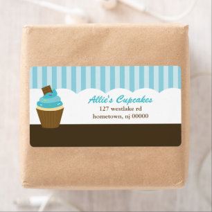 Cupcake-Adresetiketten Etiket