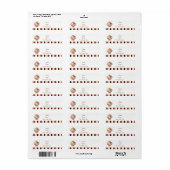 Cupcake adreslabels etiket (Full Sheet)