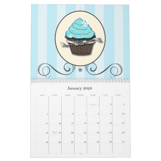 Cupcake Agenda 2011, dubbele pagina Kalender (Jan 2026)