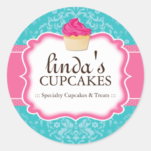 Cupcake and Dessert - Stickers Emballage (Devant)