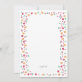 Cupcake Anniversaire Fête Invitation (Dos)