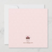Cupcake Anniversaire Fête Invitation (Dos)