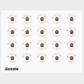 Cupcake Anniversaire Garçon Favoriser Sticker /Env (Feuille)