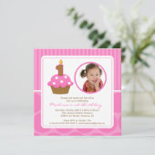 Cupcake Anniversaire Invitation 1er Anniversaire r (Debout devant)