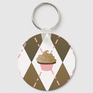 Cupcake Argyle Sleutelhanger