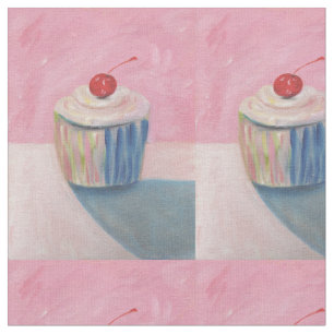 Cupcake Art Designer Fabric - Sew Linen & Cotton Stof