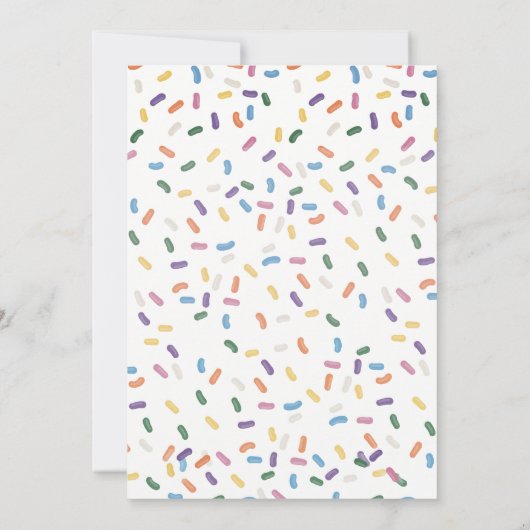 Cupcake Avec Invitation À Saupoudrer (Dos)