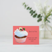 Cupcake avec Pansy Carte de visite (Debout devant)