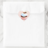 Cupcake avec Stickers Design Art Pansy (Sac)