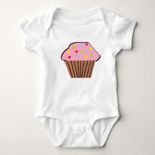 Cupcake-baby Romper