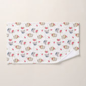 Cupcake badhanddoek set – roze Polka Dot Dessert T Bad Handdoek (Handdoek)