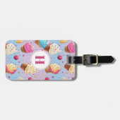 Cupcake-Bagagelabel Bagagelabel (Voorkant horizontaal)