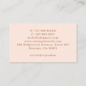 Cupcake Baker Bakery Pastry Chef Visitekaartje (Achterkant)
