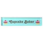 Cupcake Baker  naam Bord Naambordje (Voorkant)
