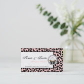 Cupcake Bakery Black Roze Visitekaartje (Staand voorkant)