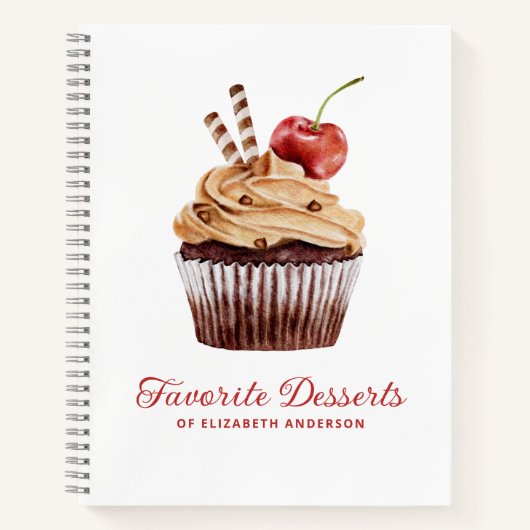Cupcake Bakery Dessert Recette Livre de recettes (Devant)