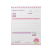 Cupcake Bakery Order Form of Factuur Notitieblok (Gedraaid)