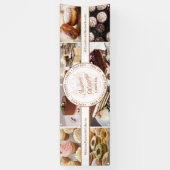Cupcake Bakery Pastry Photo Collage Market Booth Spandoek (Verticaal)