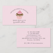 Cupcake Bakery Pâtisserie Chef Carte de visite (Devant / Derrière)