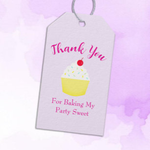 Cupcake Bakken Verjaardag Cadeaulabel