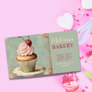  cupcake bakker catering bakkerij korting visitekaartje