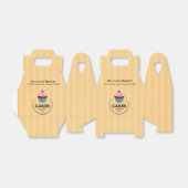 Cupcake bakkerij bedankdoosjes (Uitgevouwen)