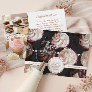 Cupcake Bakkerij Bedrijfsfoto Bedankt voor Bestell