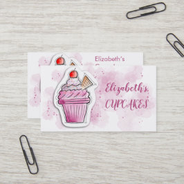 Cupcake bakkerij Bright Modern Visitekaartje