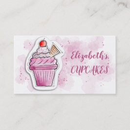 Cupcake bakkerij Bright Modern Visitekaartje