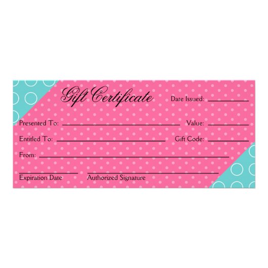 Cupcake bakkerij Cadeaubon Reclamekaart (Achterkant)