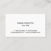 Cupcake bakkerij Confetti Stip Cute Plain Visitekaartje (Achterkant)