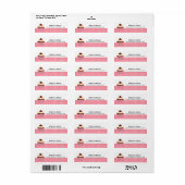 Cupcake bakkerij etiket (Full Sheet)