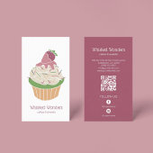 Cupcake Bakkerij Gebak Chef QR Code Visitekaartje