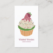 Cupcake Bakkerij Gebak Chef QR Code Visitekaartje (Voorkant)