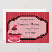 Cupcake bakkerij kaart (Voorkant / Achterkant)