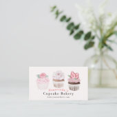 Cupcake Bakkerij Roze Bakkerij Visitekaartje (Staand voorkant)