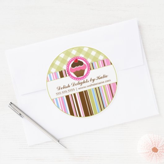 Cupcake Bakkerij Stickers (Envelop)