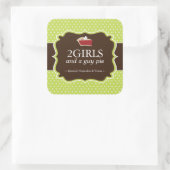 Cupcake Bakkerij Verpakking Stickers (Tas)