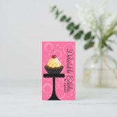 Cupcake bakkerij visitekaartje (Staand voorkant)