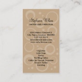 Cupcake bakkerij visitekaartje (Achterkant)