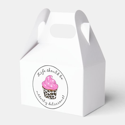 Cupcake Bedankdoosjes (Voorkant Zijde)