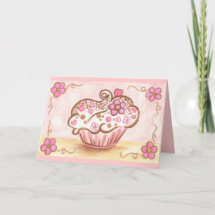 Cupcake Bedankt Card