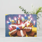 Cupcake Birthday Invitation Kaart (Staand voorkant)