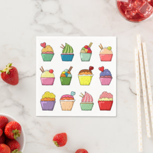 Cupcake Birthday Servet
