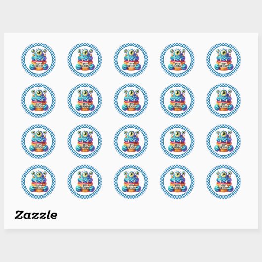 Cupcake Birthday Stickers (Feuille)