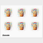 Cupcake Birthday Stickers (Feuille)